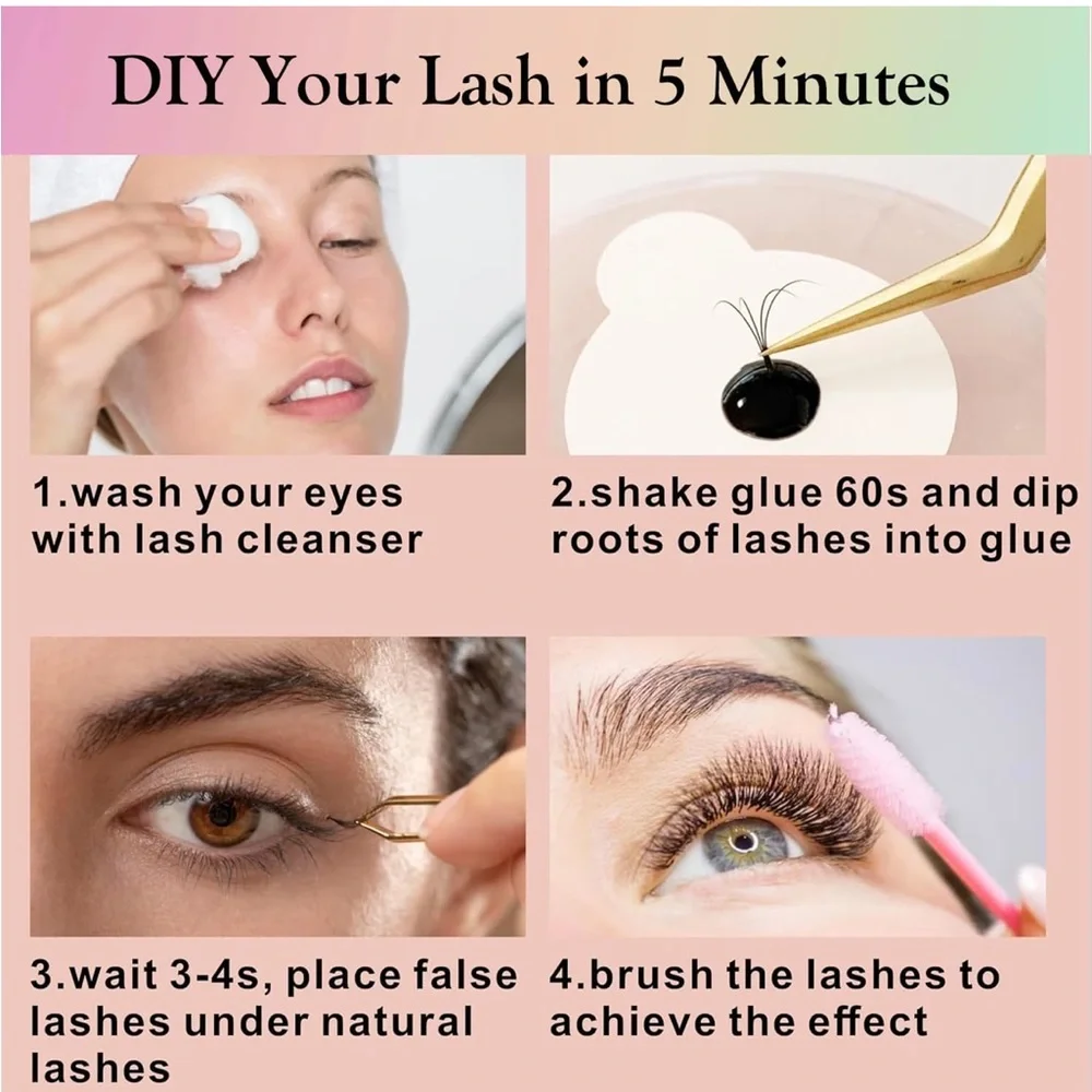 RKISSBEAUTY Waterproof Lash Extension Glue No Fume & No Irritation